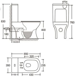 Бачок для унитаза Aquanet Cube 3.0 Tornado 348010
